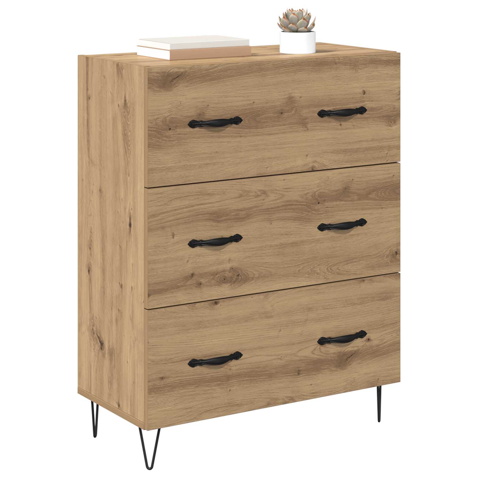 vidaXL Sideboard Artisan Oak 69.5 x 34 x 90 cm 3