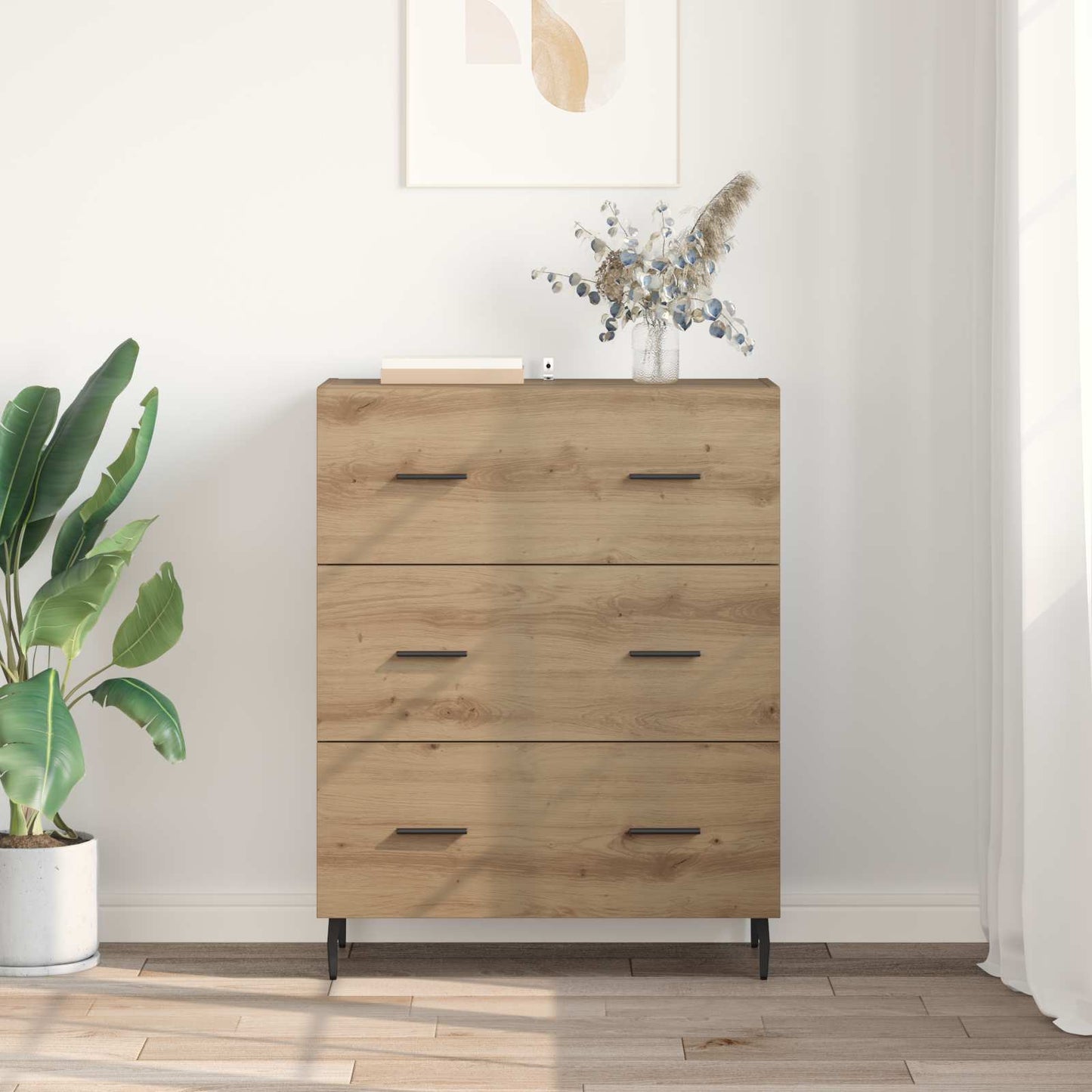 vidaXL Sideboard Artisan Oak 69.5 x 34 x 90 cm 4