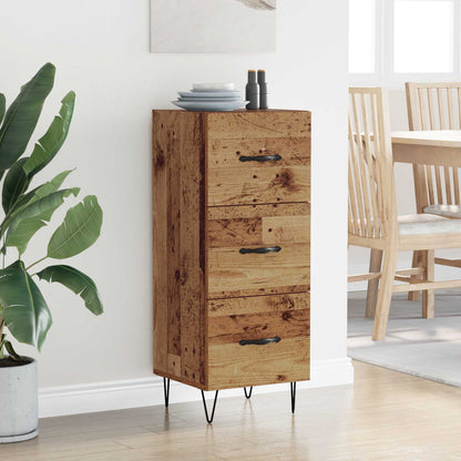 vidaXL Sideboard Old wood 34 x 34.5 x 90 cm Engineered Wood 4