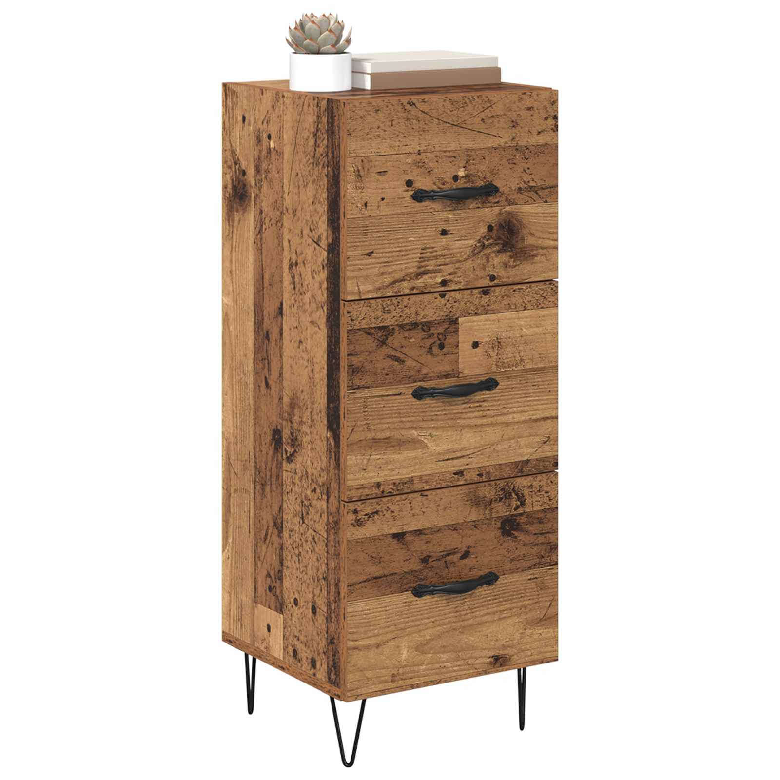 vidaXL Sideboard Old wood 34 x 34.5 x 90 cm Engineered Wood 3