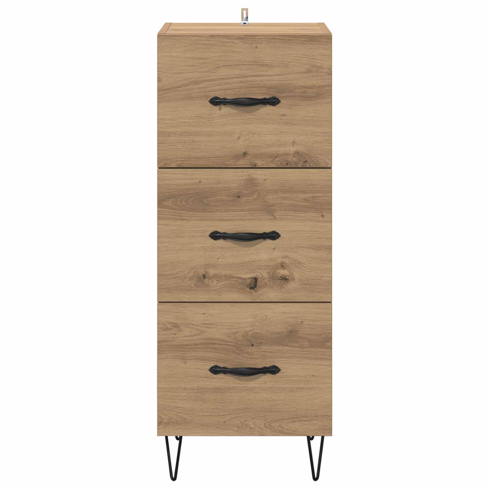 vidaXL Sideboard Artisan oak 34 x 34.5 x 90 cm Engineered Wood 6