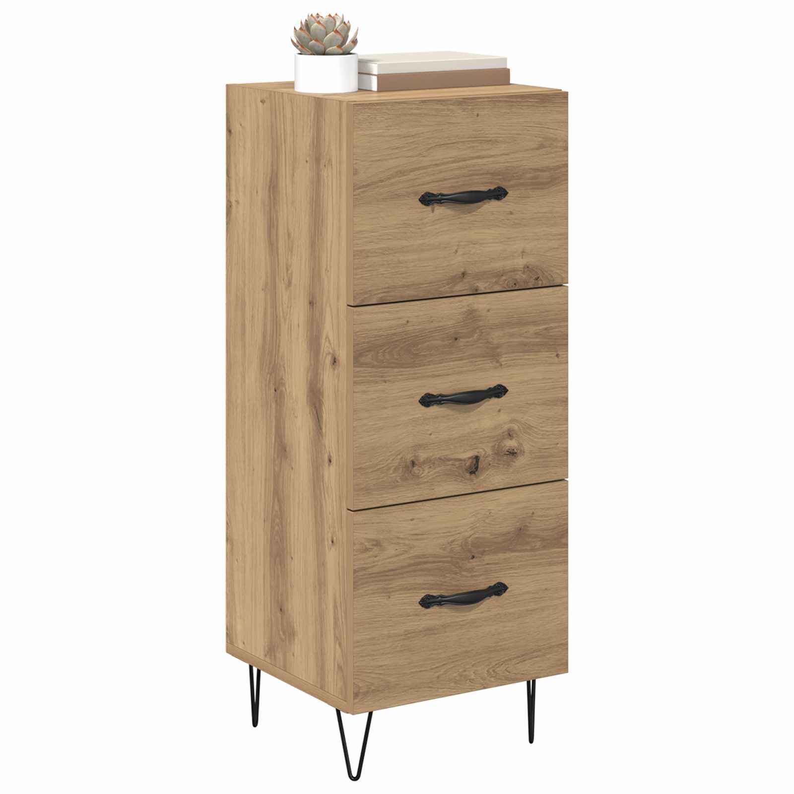 vidaXL Sideboard Artisan oak 34 x 34.5 x 90 cm Engineered Wood 3