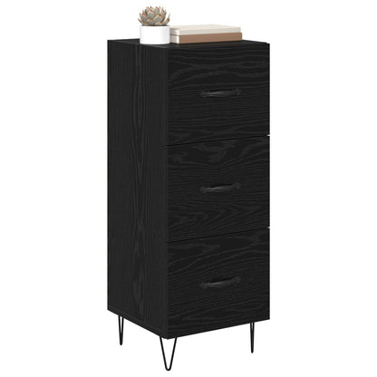 vidaXL Sideboard Black oak 34 x 34.5 x 90 cm Engineered Wood 3