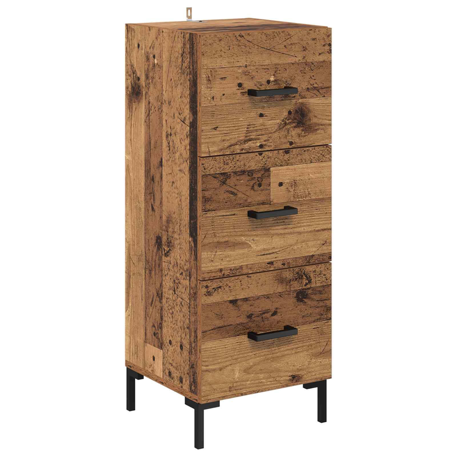 vidaXL Sideboard Old Wood 34.5 x 34 x 90 cm Engineered Wood 2