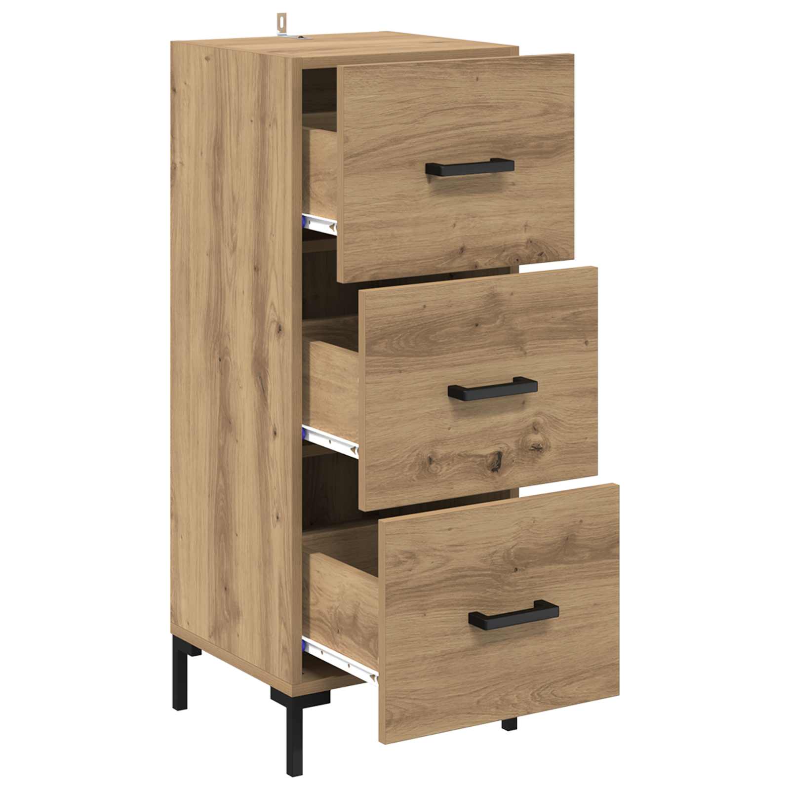 vidaXL Sideboard Artisan Oak 34.5 x 34 x 90 cm Engineered Wood 5