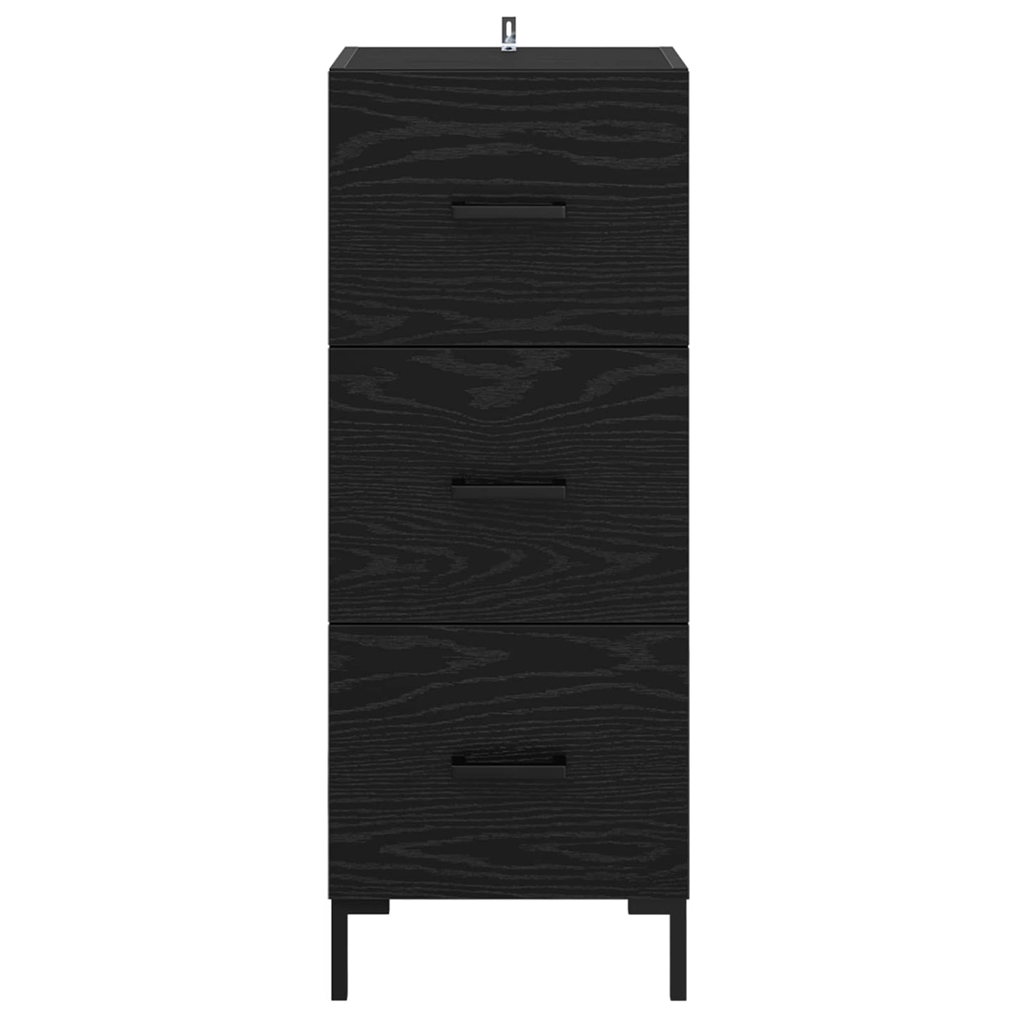 vidaXL Sideboard Black Oak 34.5 x 34 x 90 cm Engineered Wood 6