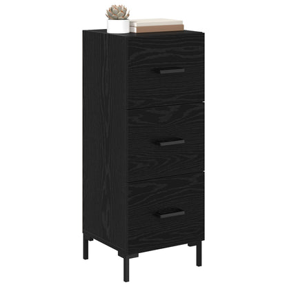 vidaXL Sideboard Black Oak 34.5 x 34 x 90 cm Engineered Wood 3