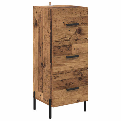 vidaXL Sideboard Old wood 34 x 34.5 x 90 cm Engineered Wood 2