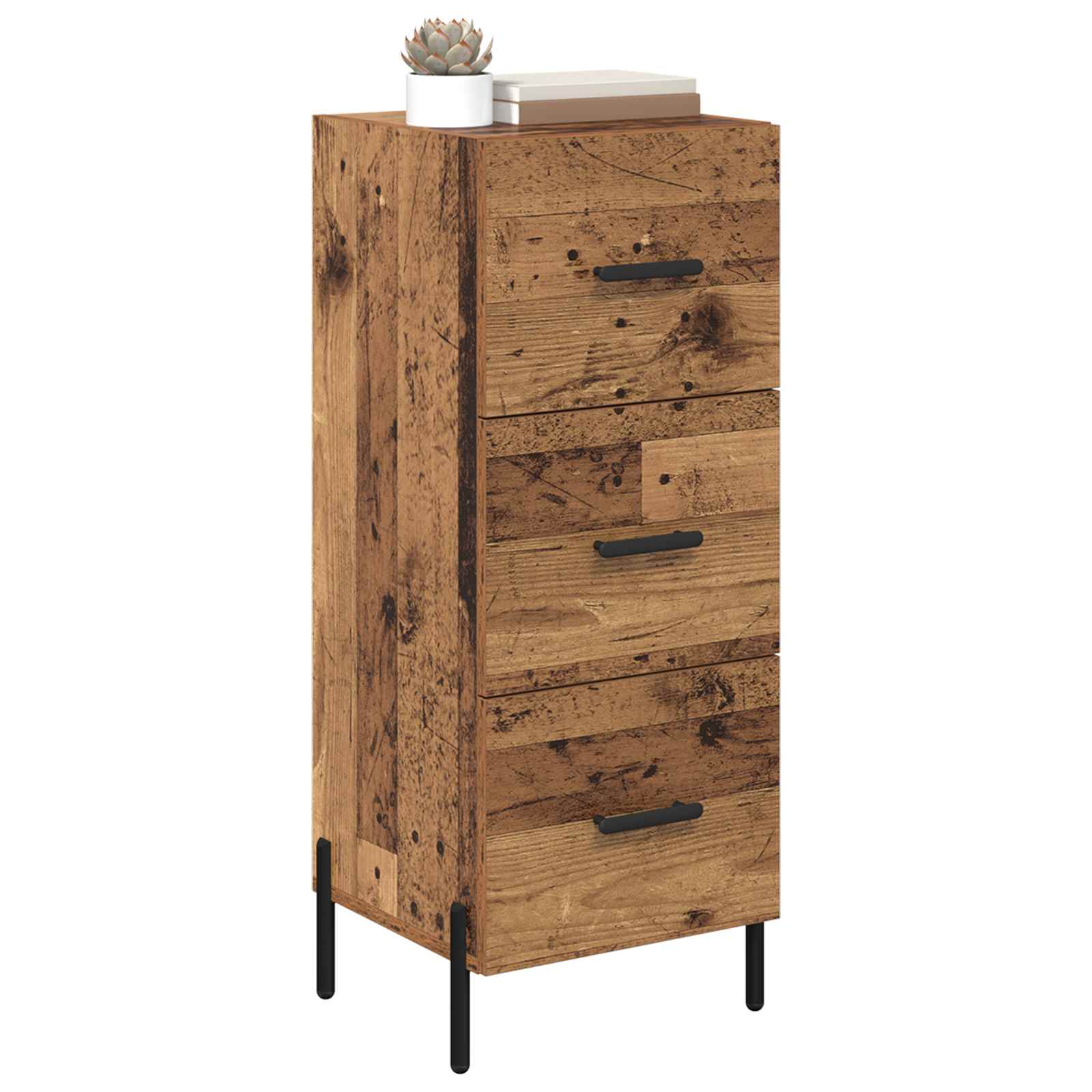 vidaXL Sideboard Old wood 34 x 34.5 x 90 cm Engineered Wood 3