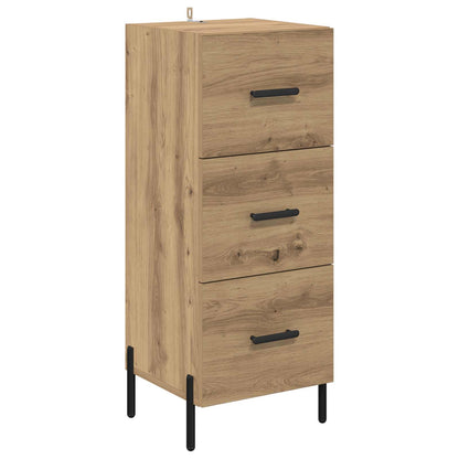 vidaXL Sideboard Artisan oak 34 x 34.5 x 90 cm Engineered Wood 2