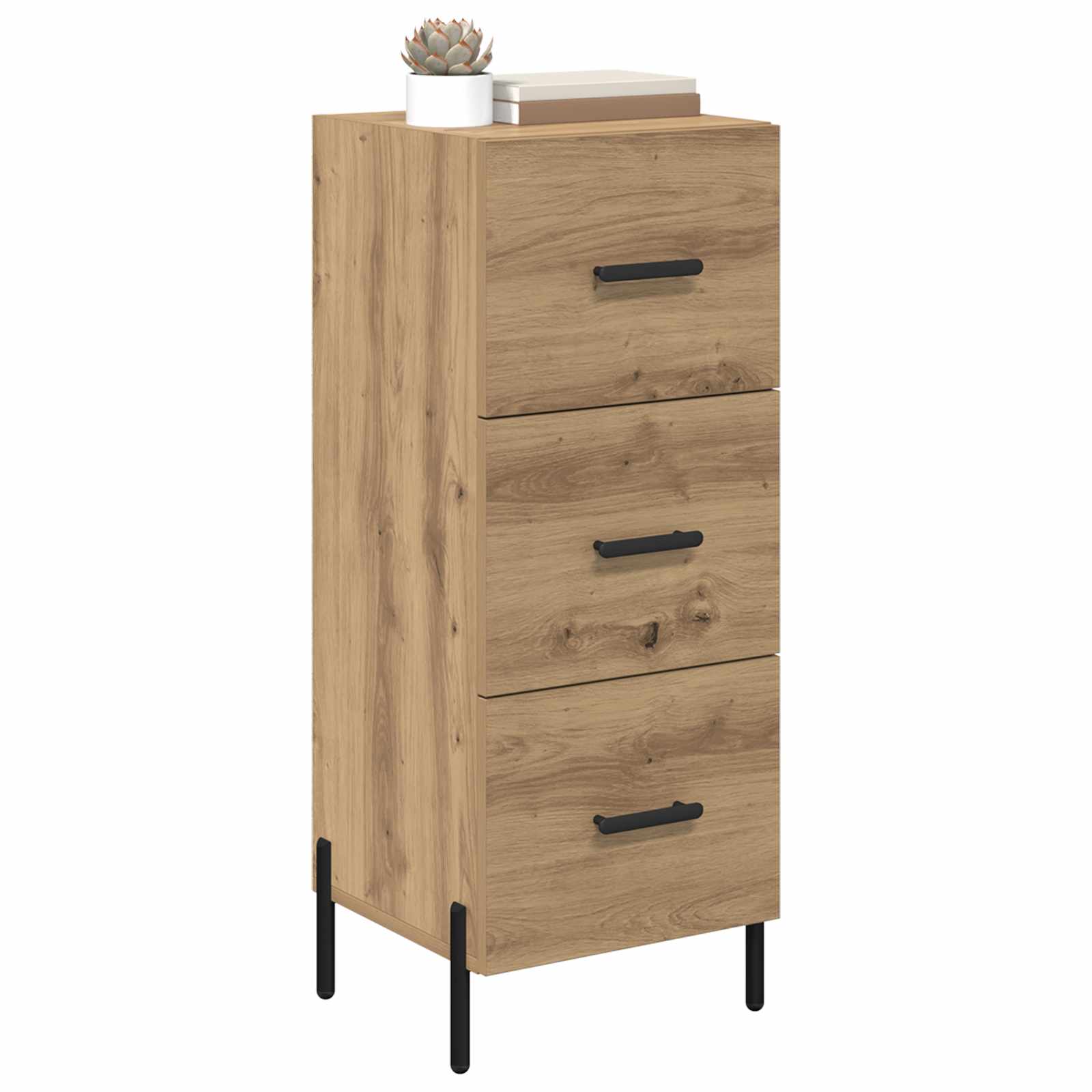 vidaXL Sideboard Artisan oak 34 x 34.5 x 90 cm Engineered Wood 3