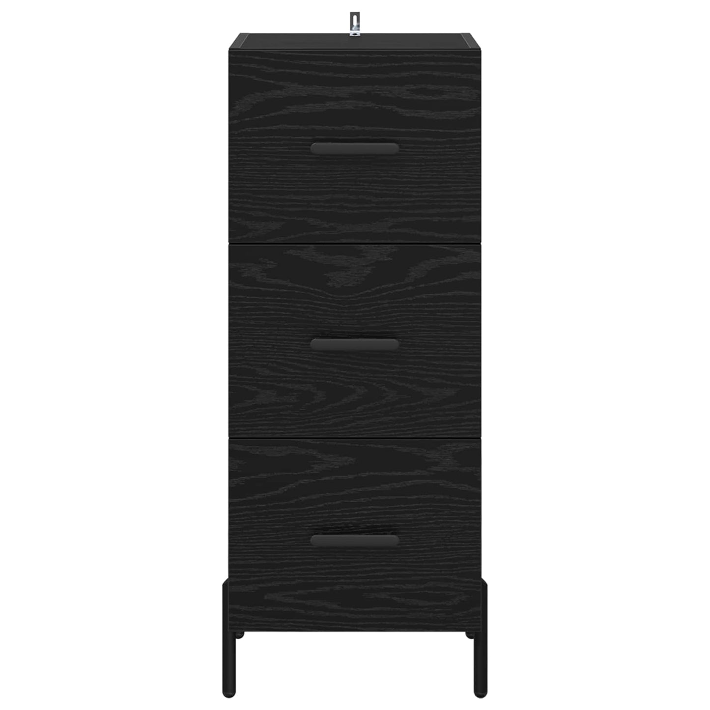vidaXL Sideboard Black oak 34 x 34.5 x 90 cm Engineered Wood 6