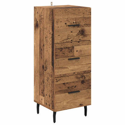 vidaXL Sideboard Old wood 34 x 34.5 x 90 cm Engineered Wood 2