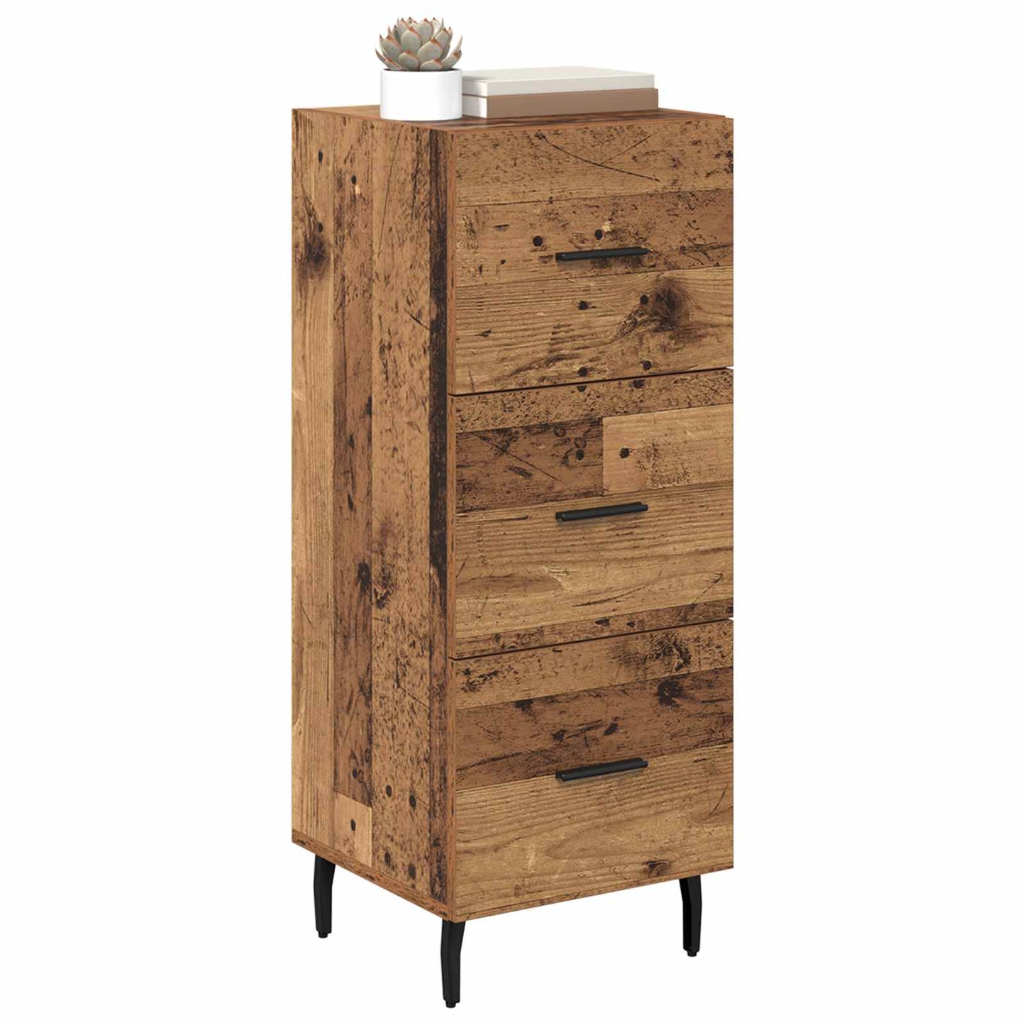 vidaXL Sideboard Old wood 34 x 34.5 x 90 cm Engineered Wood 3