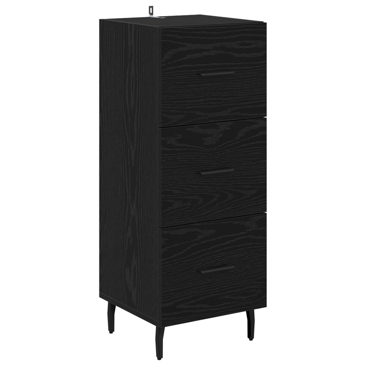 vidaXL Sideboard Black oak 34 x 34.5 x 90 cm Engineered Wood 2