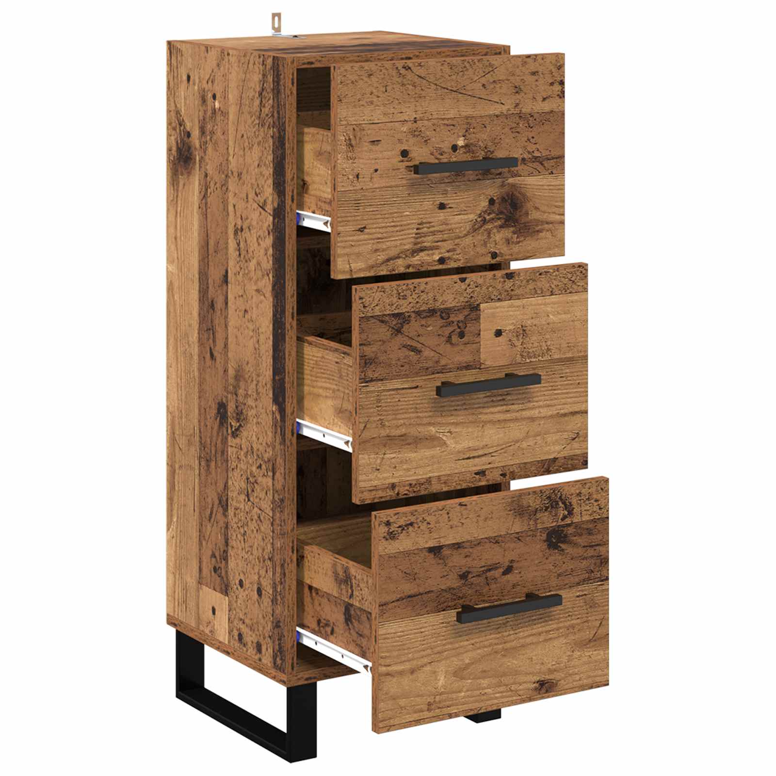 vidaXL Sideboard Old Wood 34.5 x 34 x 90 cm Engineered wood 5