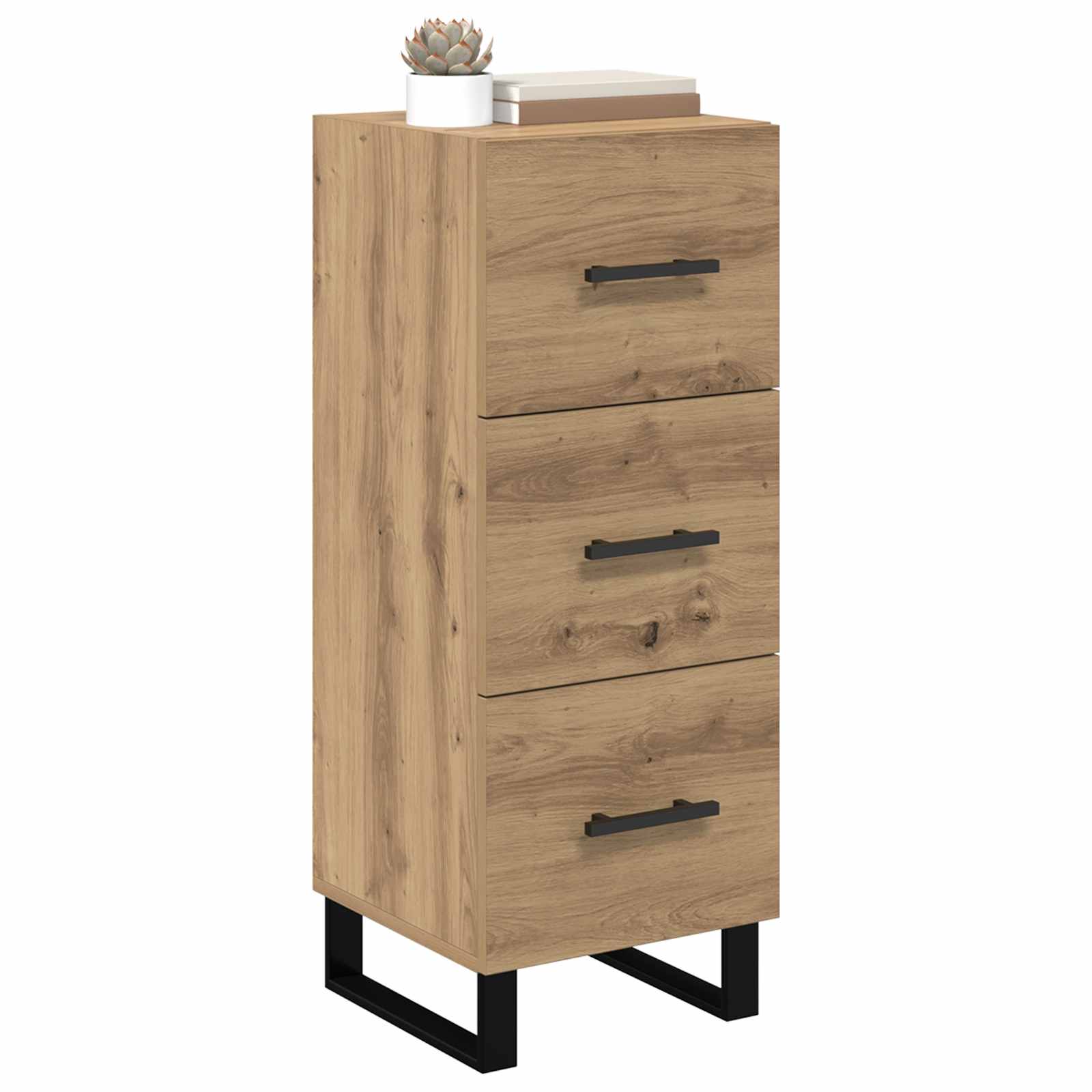 vidaXL Sideboard Artisan Oak 34.5 x 34 x 90 cm Engineered wood 3