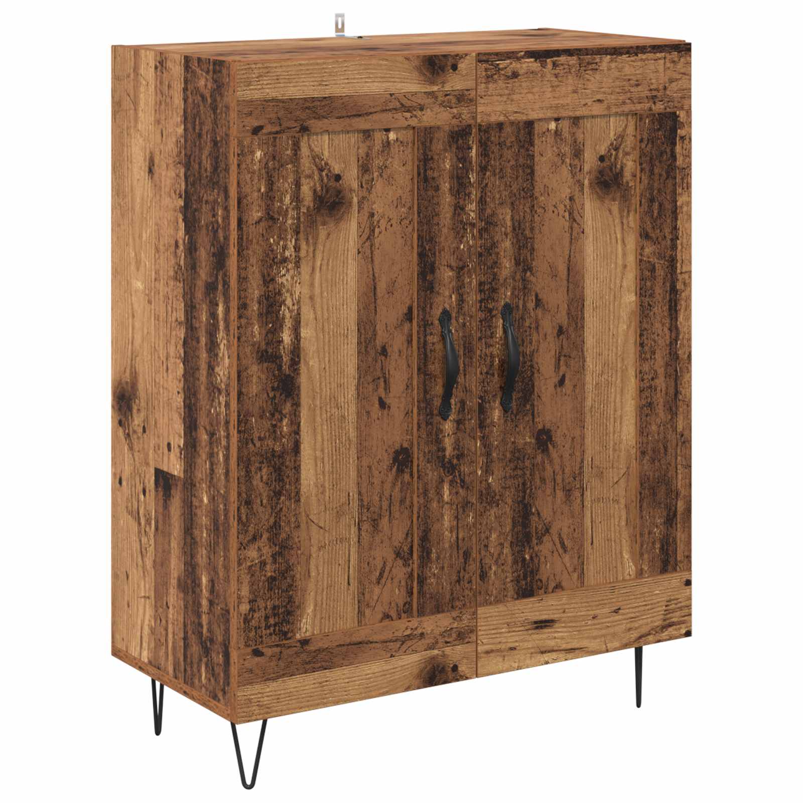 vidaXL Sideboard Old Wood 69.5 x 34 x 90 cm Engineered Wood and Iron 2