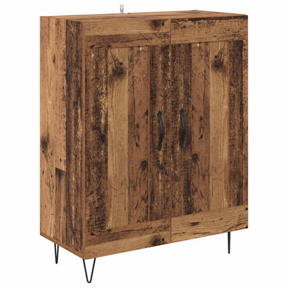 vidaXL Sideboard Old Wood 69.5 x 34 x 90 cm Engineered Wood and Iron 2