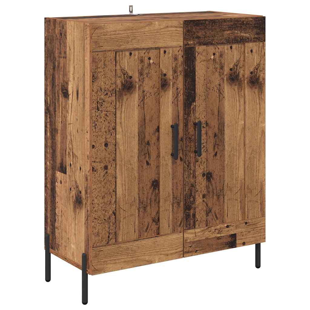 vidaXL Sideboard Old Wood 69.5 x 34 x 90 cm Engineered Wood and Iron 2