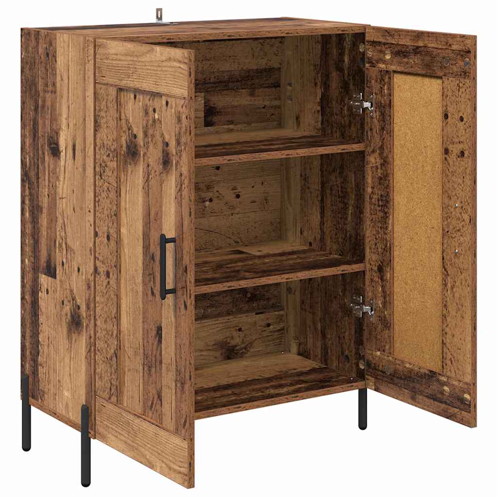 vidaXL Sideboard Old Wood 69.5 x 34 x 90 cm Engineered Wood and Iron 5