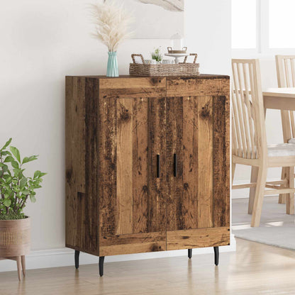 vidaXL Sideboard Old Wood 69.5 x 34 x 90 cm Engineered Wood and Iron 1