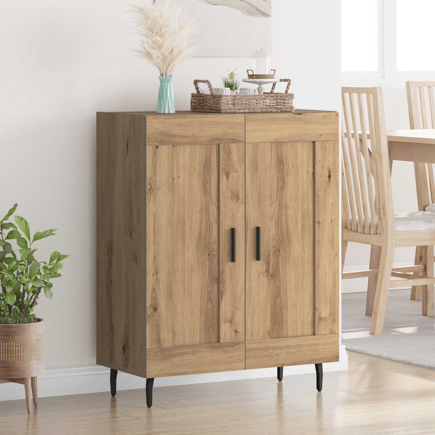 vidaXL Sideboard Artisan Oak 69.5 x 34 x 90 cm 1