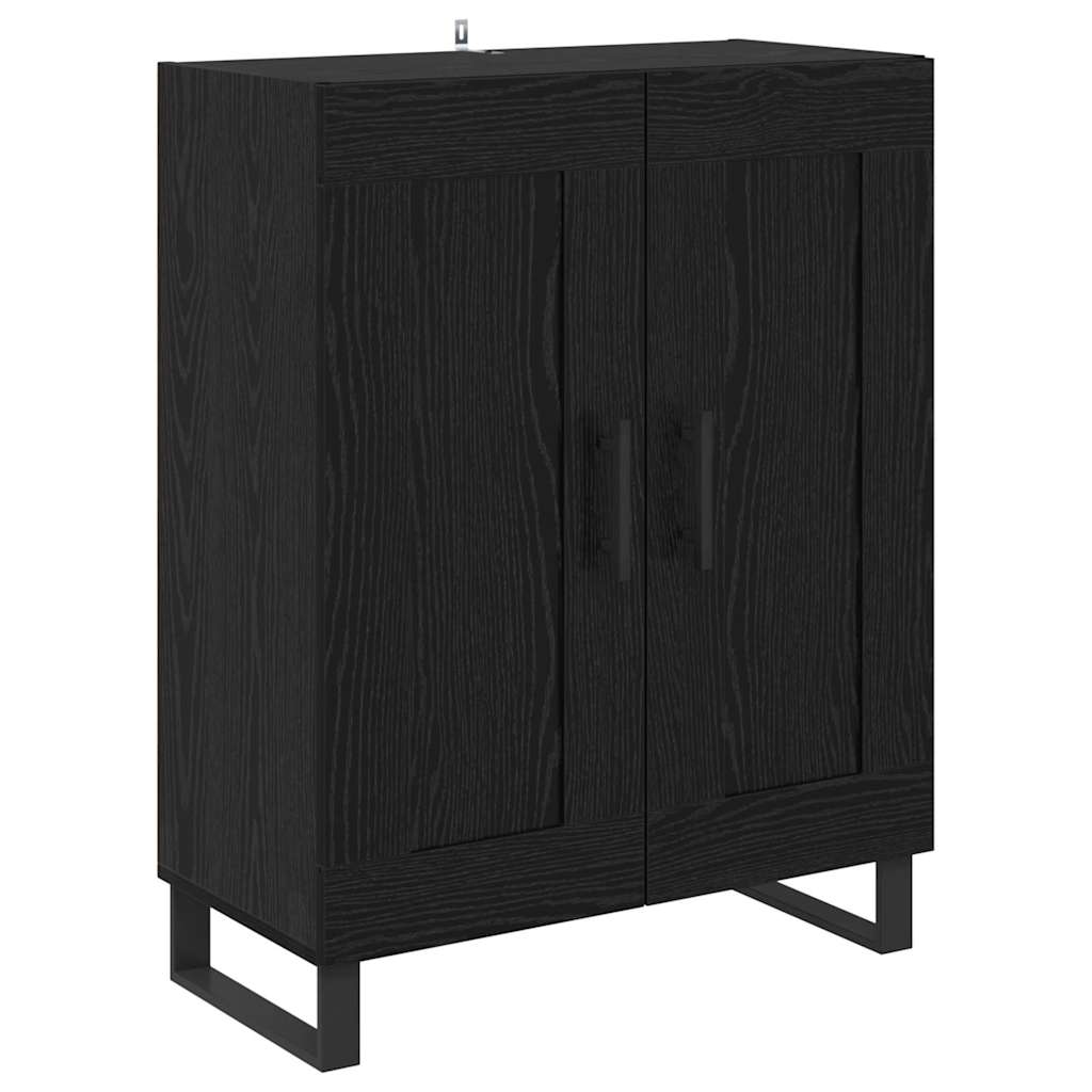Sideboard 69,5x34x90 cm Engineered Wood Black oak