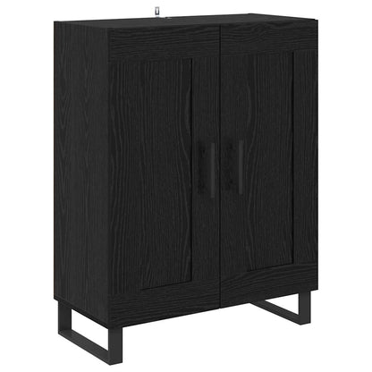 Sideboard 69,5x34x90 cm Engineered Wood Black oak