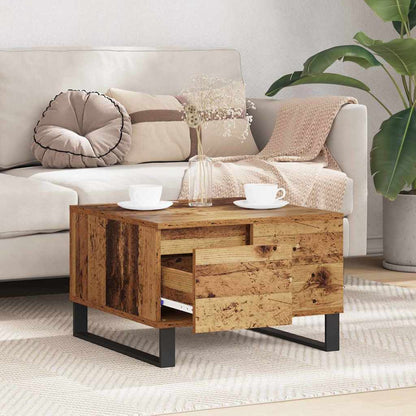 vidaXL Coffee Table Old Wood 55 x 55 x 36.5 cm Engineered Wood 4