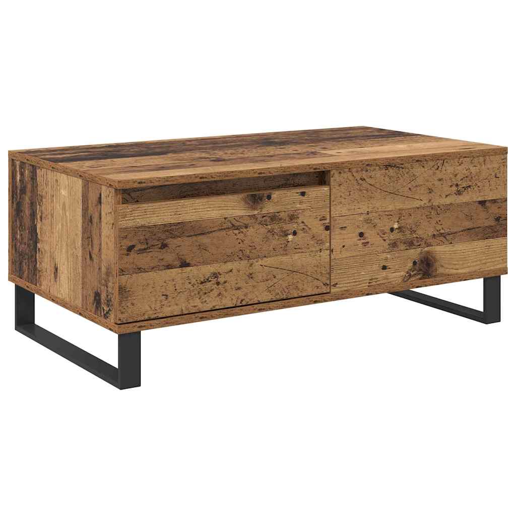vidaXL Coffee Table Old Wood 90 x 50 x 36.5 cm Engineered Wood 2