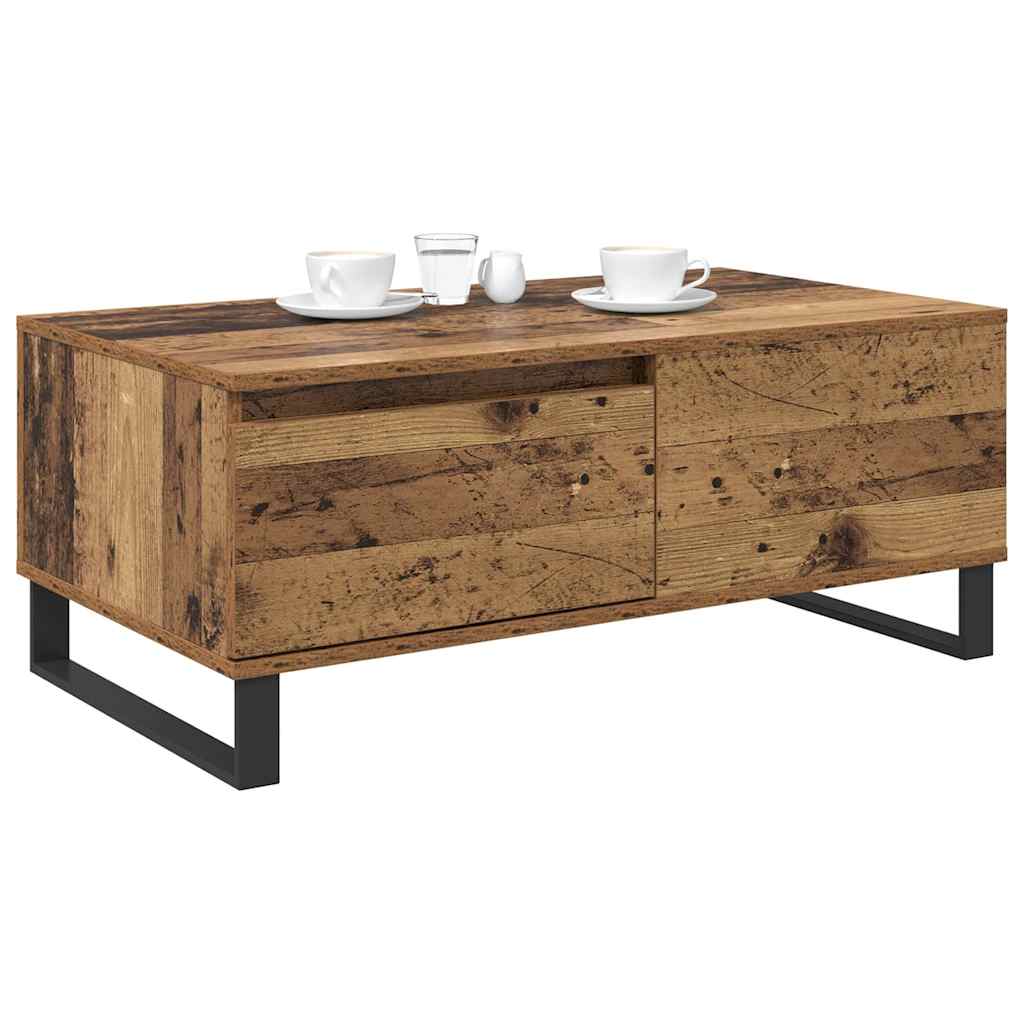 vidaXL Coffee Table Old Wood 90 x 50 x 36.5 cm Engineered Wood 3
