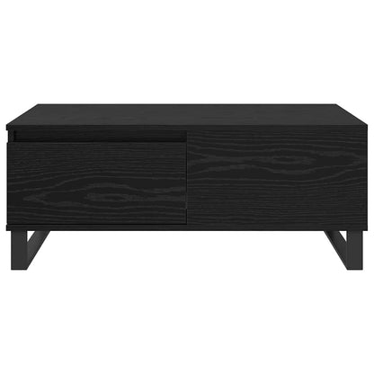 vidaXL Coffee Table Black Oak 90 x 50 x 36.5 cm Engineered Wood 6