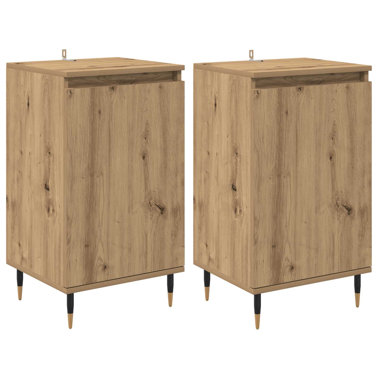 vidaXL Sideboard 2 pcs Artisan Oak 40 x 35 x 70 cm 2