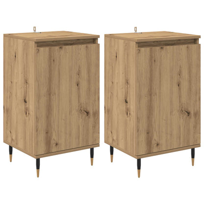 vidaXL Sideboard 2 pcs Artisan Oak 40 x 35 x 70 cm 2