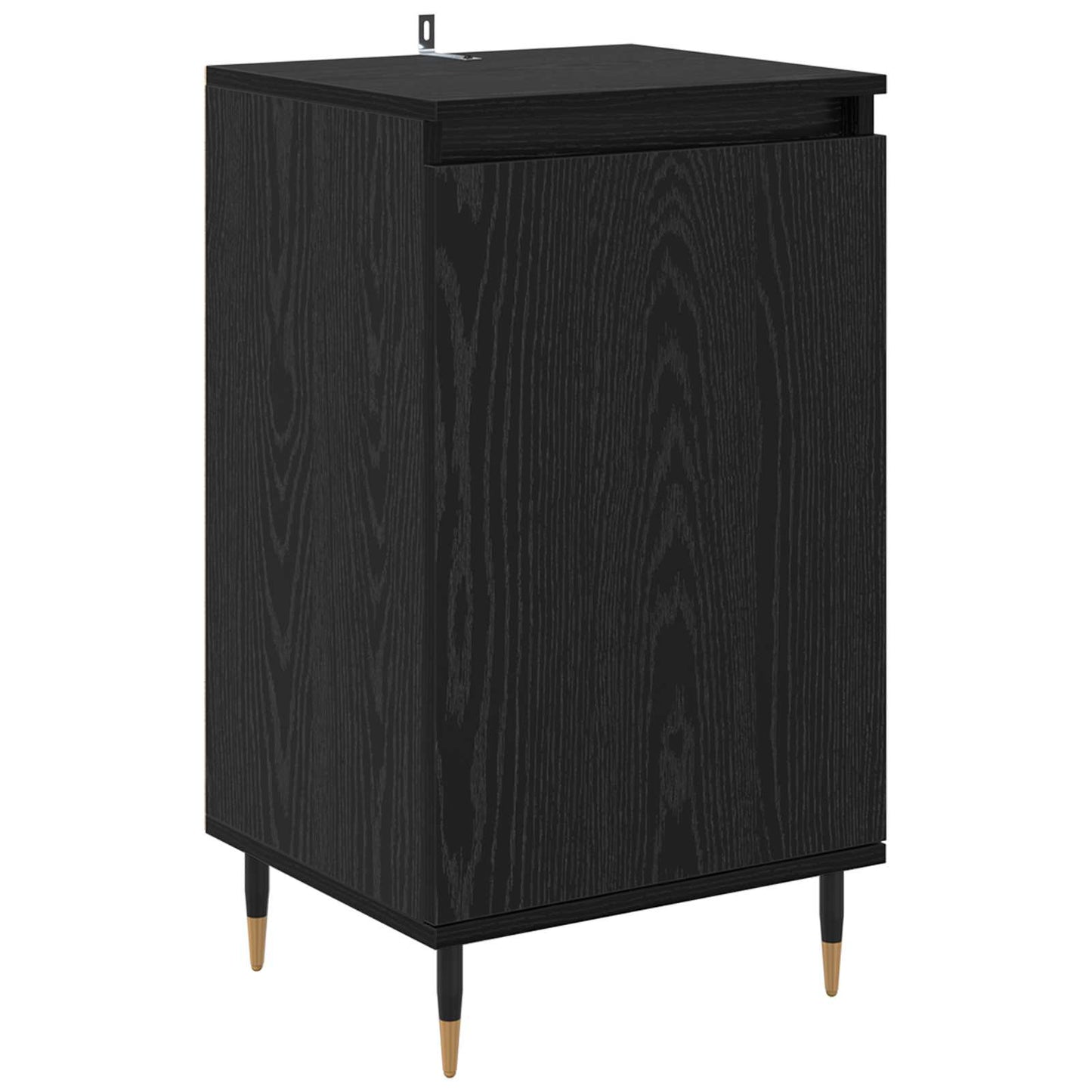 vidaXL Sideboard 2 pcs Black Oak 40 x 35 x 70 cm 5