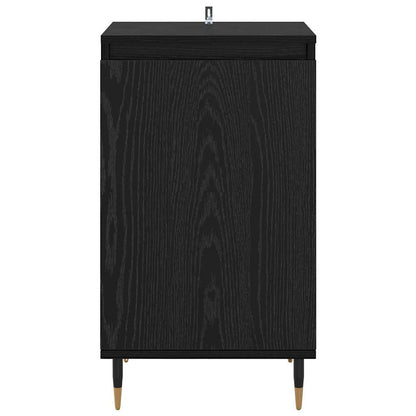 vidaXL Sideboard 2 pcs Black Oak 40 x 35 x 70 cm 6