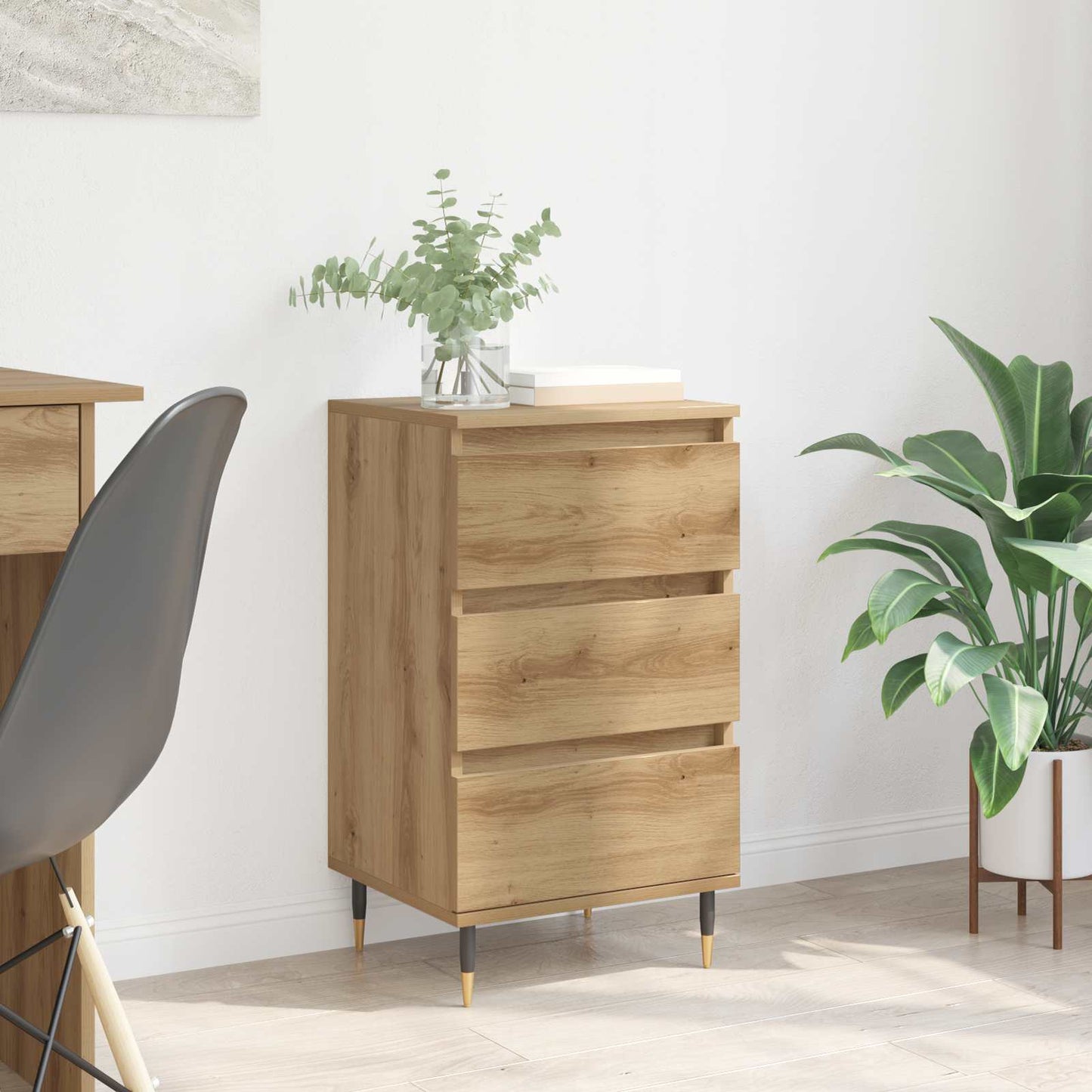 vidaXL Sideboard Artisan oak 35 x 40 x 70 cm Engineered Wood 1