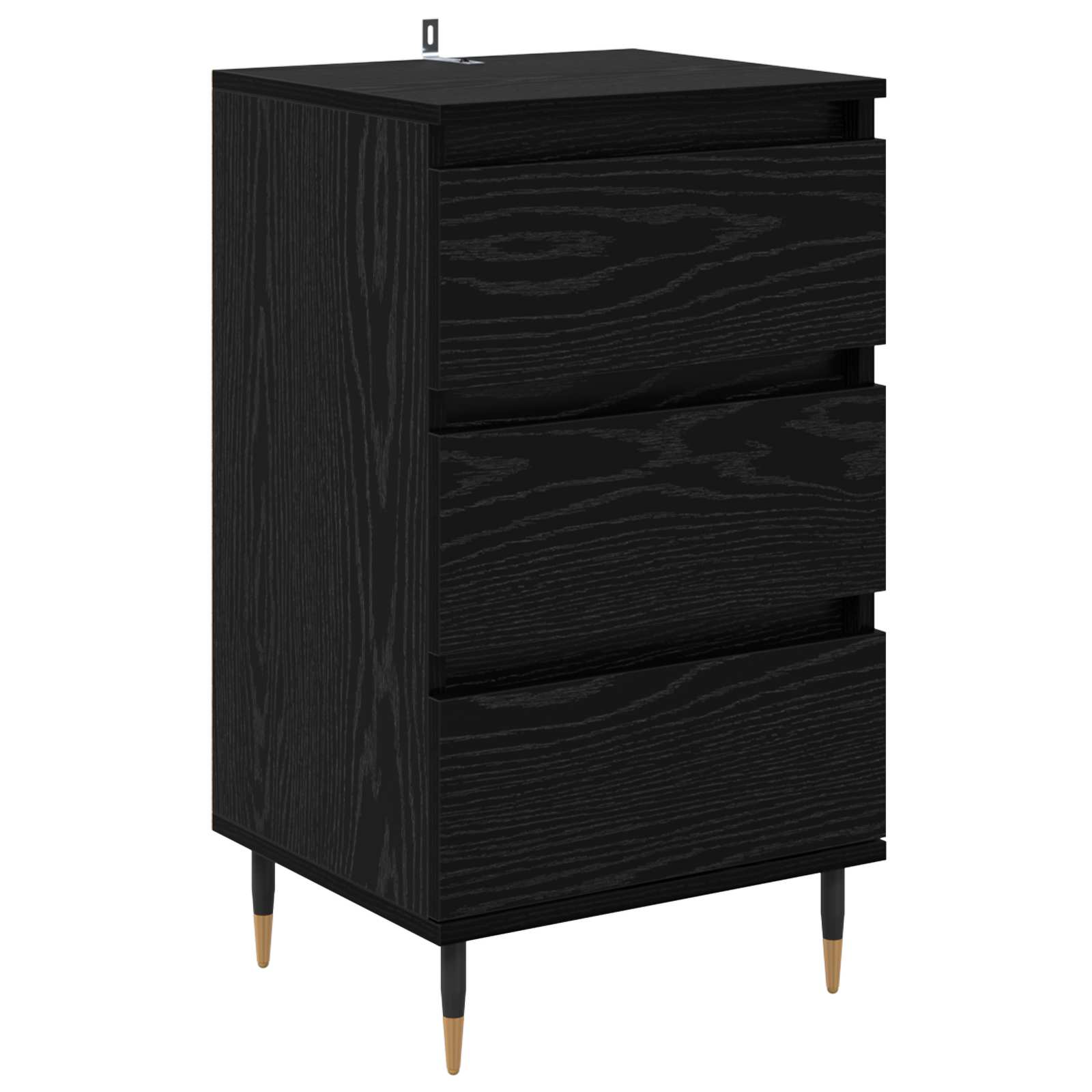 vidaXL Sideboard Black oak 35 x 40 x 70 cm Engineered Wood 2