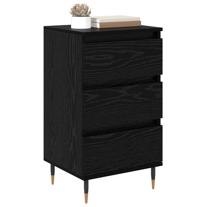 vidaXL Sideboard Black oak 35 x 40 x 70 cm Engineered Wood 3
