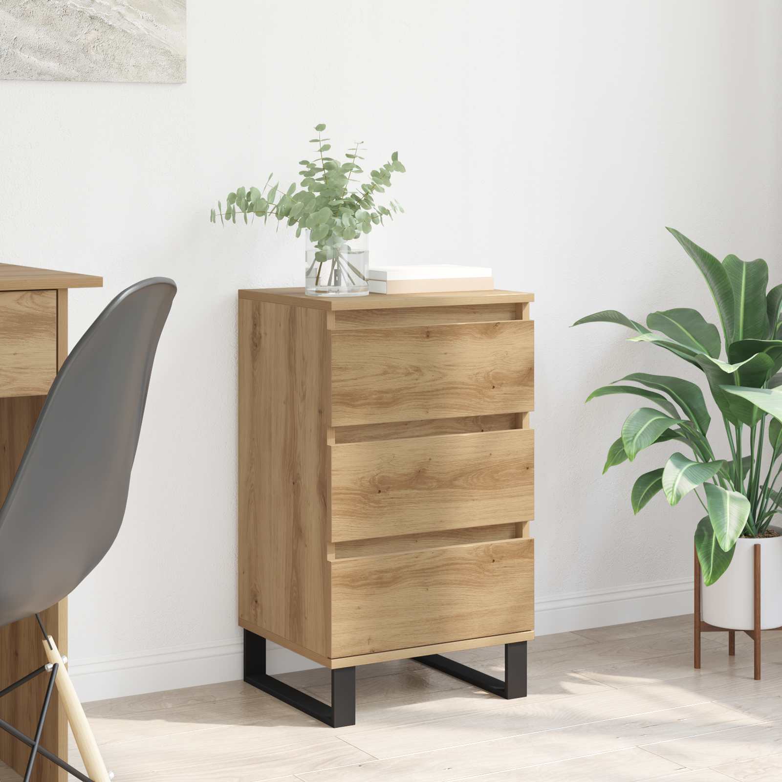 vidaXL Sideboard Artisan oak Engineered Wood 1