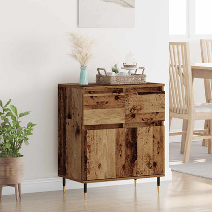vidaXL Sideboard Old Wood 60 x 35 x 70 cm Engineered Wood and Iron 1