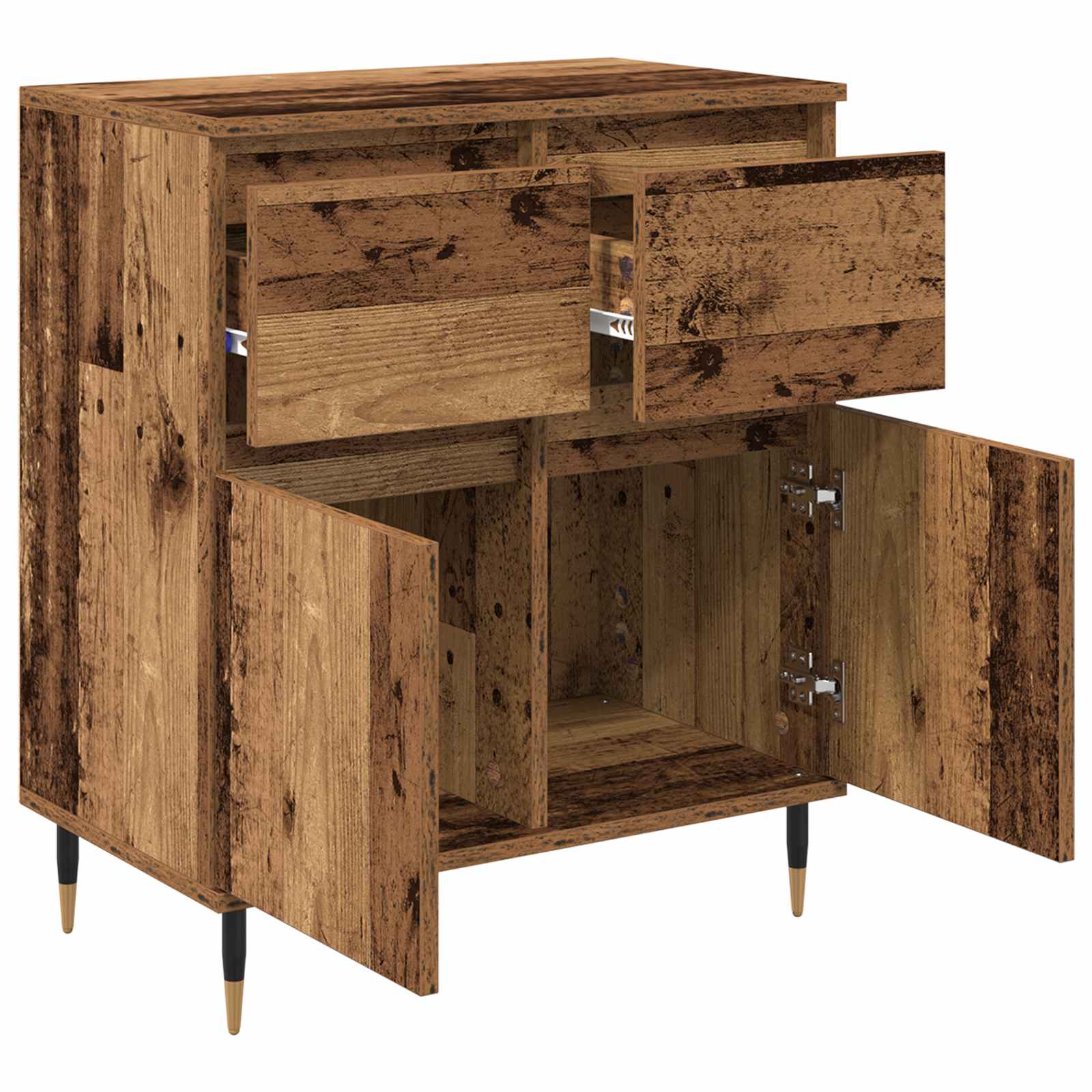 vidaXL Sideboard Old Wood 60 x 35 x 70 cm Engineered Wood and Iron 5