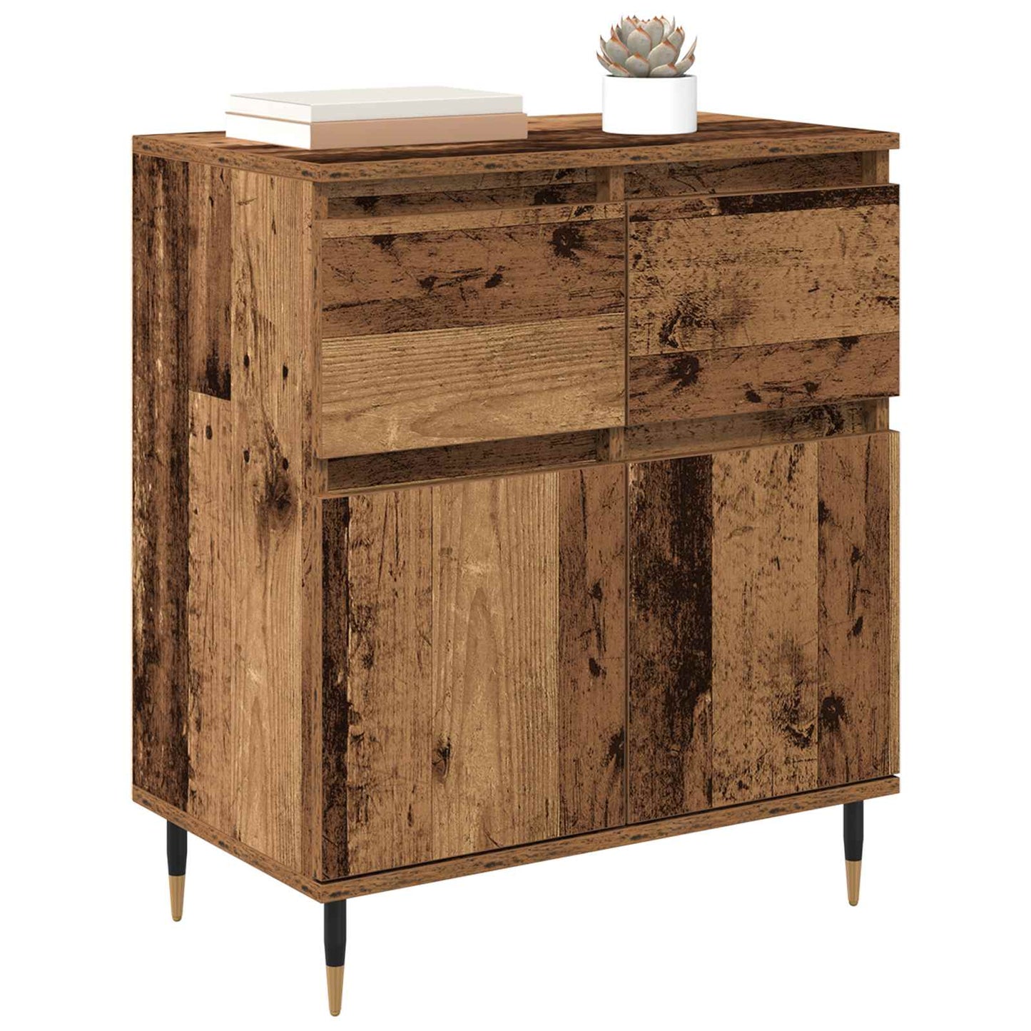 vidaXL Sideboard Old Wood 60 x 35 x 70 cm Engineered Wood and Iron 3