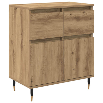 vidaXL Sideboard Artisan Oak 60 x 35 x 70 cm Engineered Wood and Iron 2