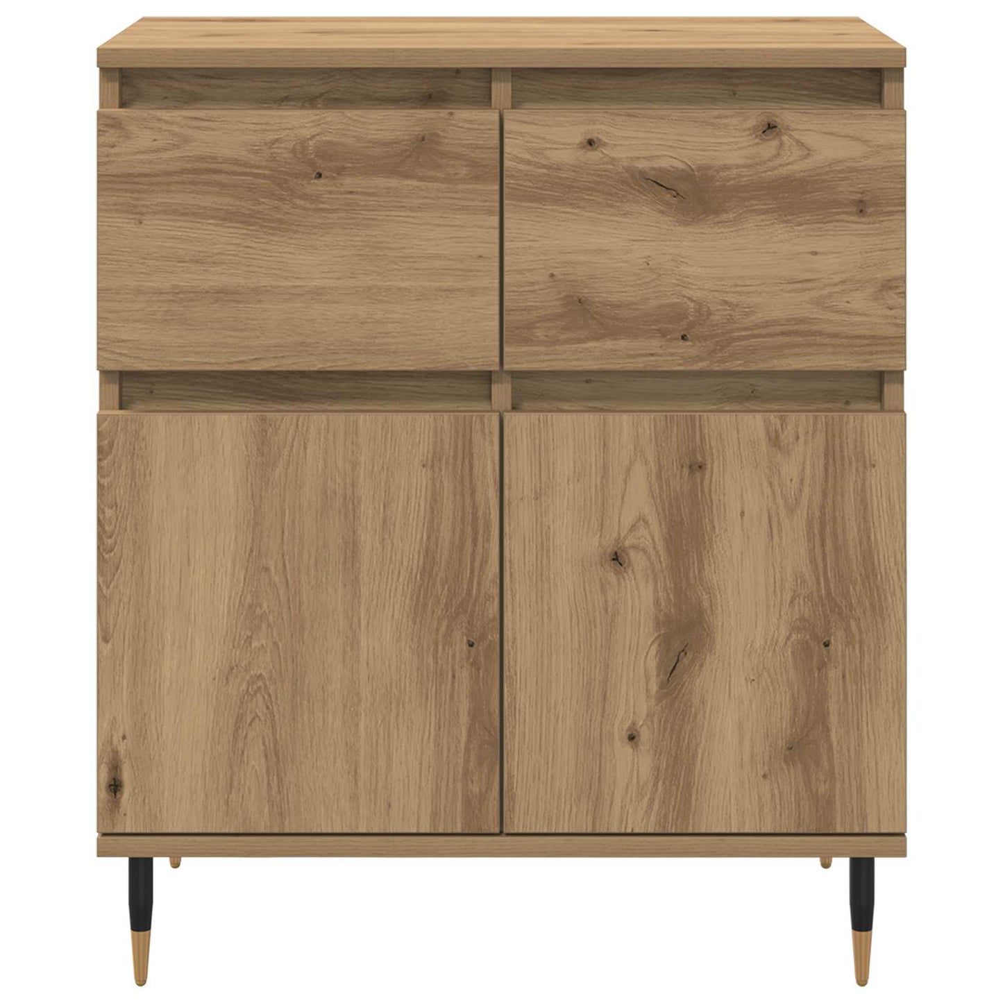 vidaXL Sideboard Artisan Oak 60 x 35 x 70 cm Engineered Wood and Iron 6