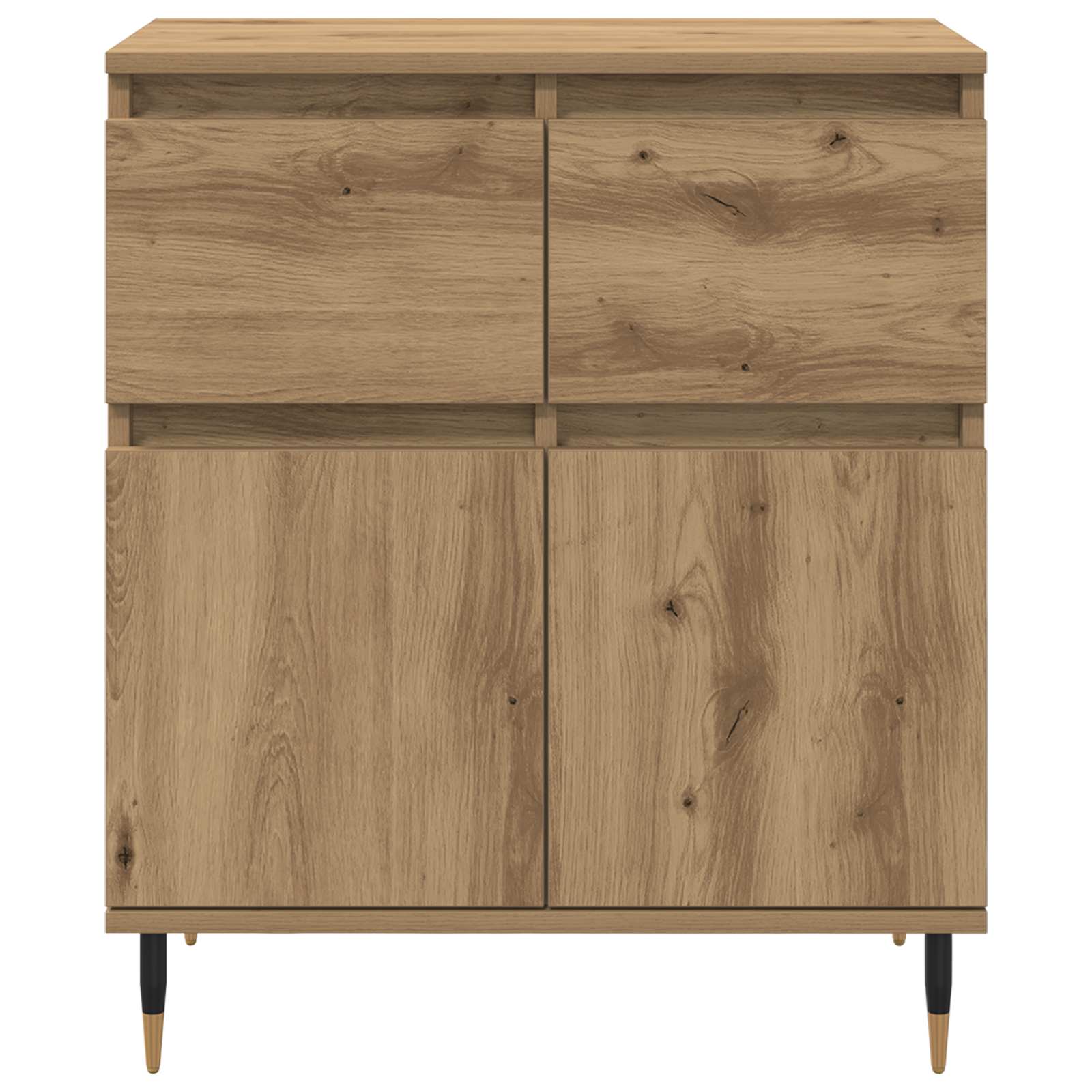 vidaXL Sideboard Artisan Oak 60 x 35 x 70 cm Engineered Wood and Iron 6