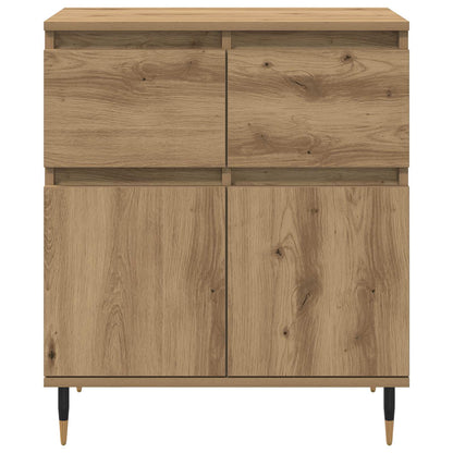 vidaXL Sideboard Artisan Oak 60 x 35 x 70 cm Engineered Wood and Iron 6