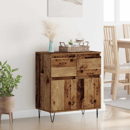 vidaXL Sideboard Old Wood 60 x 35 x 70 cm Engineered Wood and Iron 1