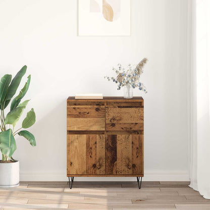 vidaXL Sideboard Old Wood 60 x 35 x 70 cm Engineered Wood and Iron 4